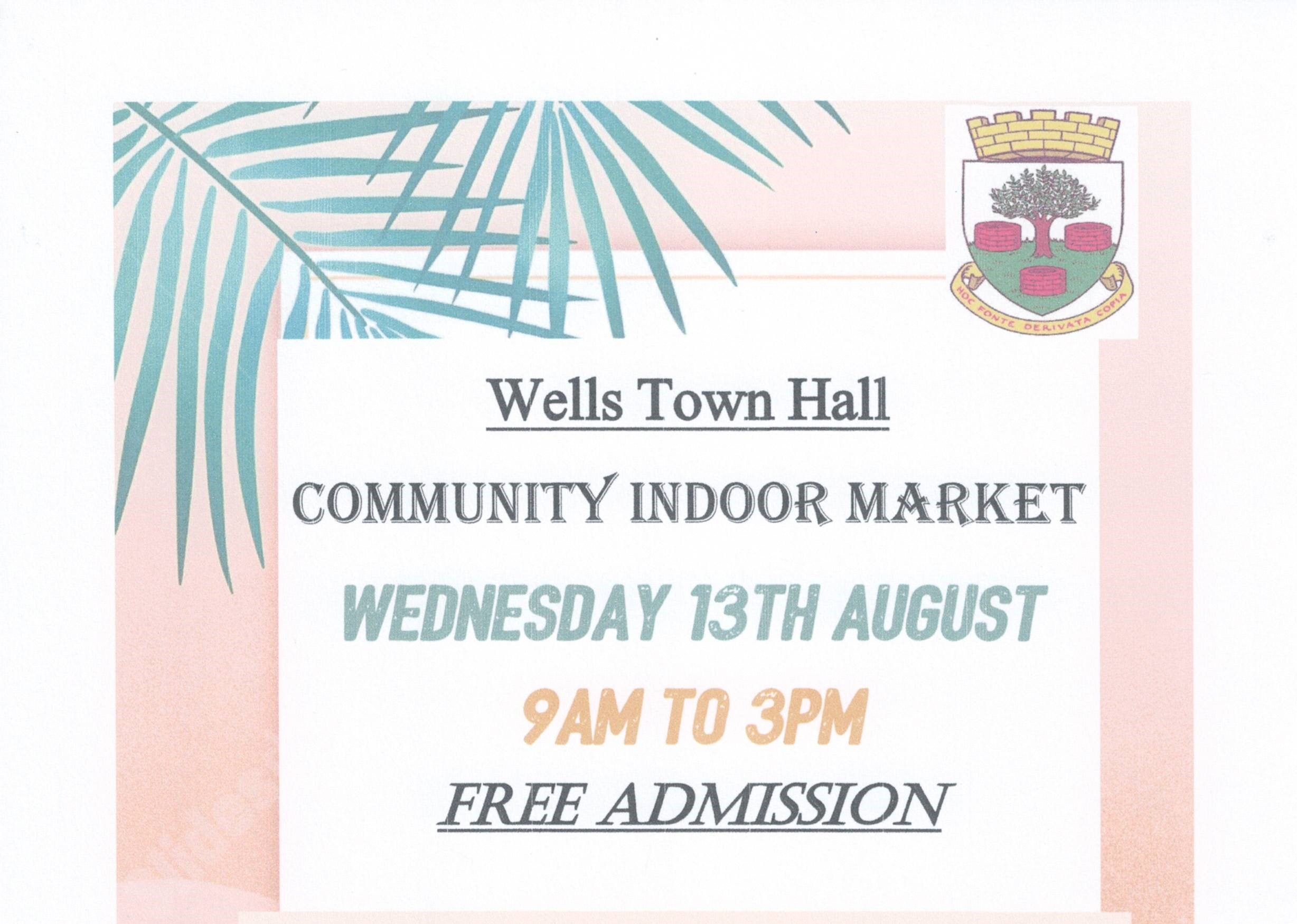 Indoor Community Market - Wells Town Hall