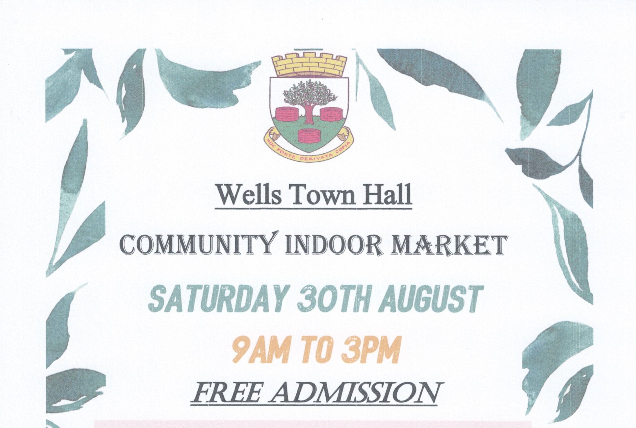 Indoor Community Market - Wells Town Hall