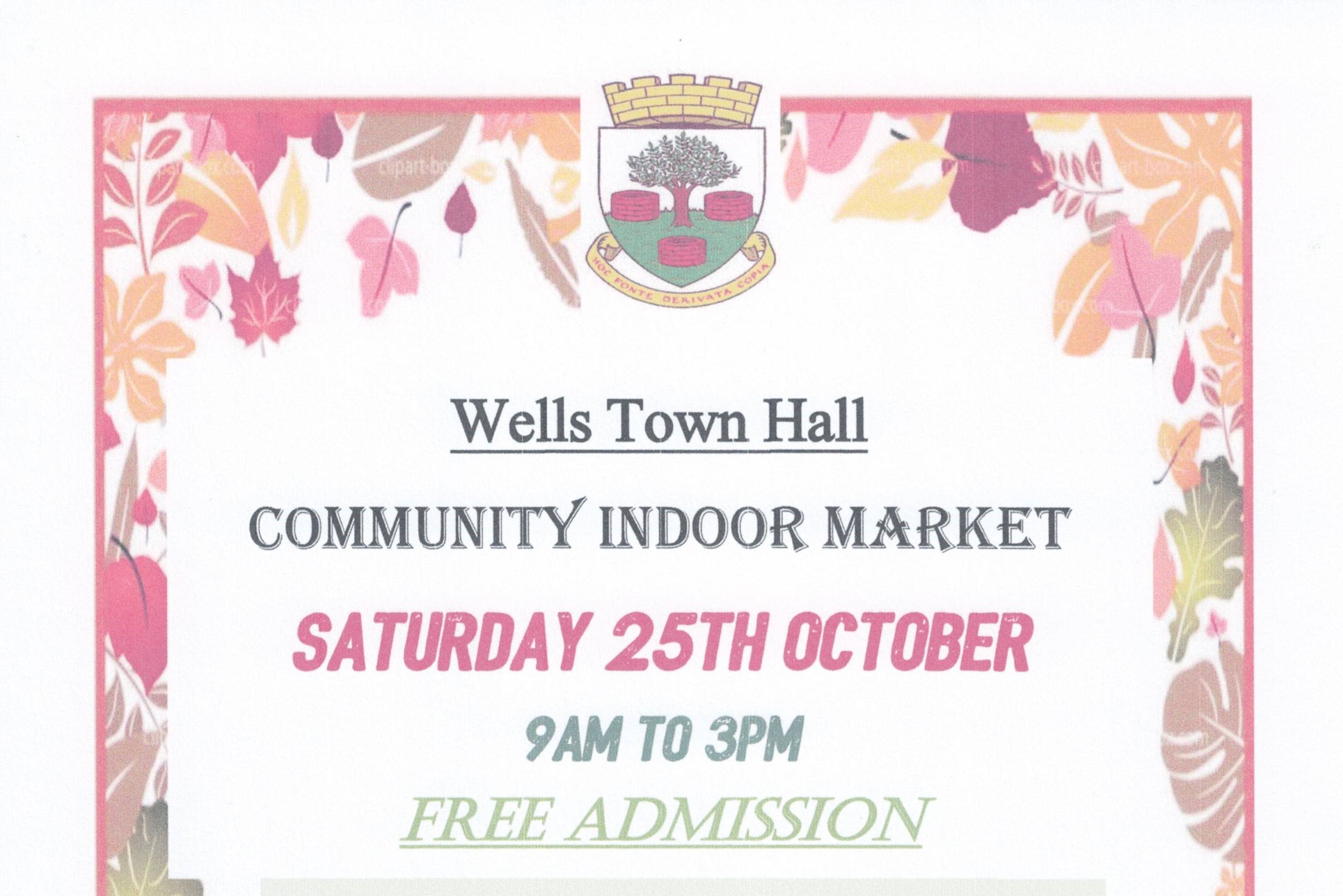 Indoor Community Market - Wells Town Hall