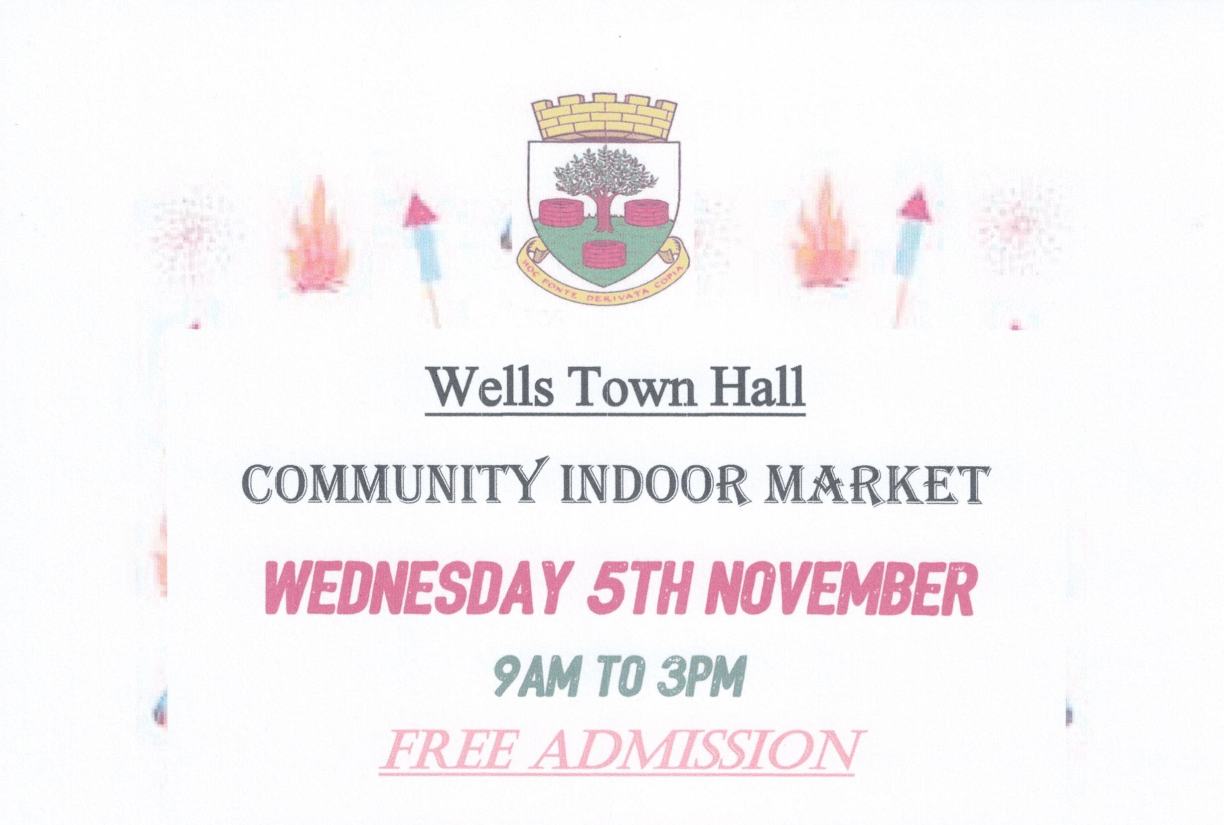 Indoor Community Market - Wells Town Hall