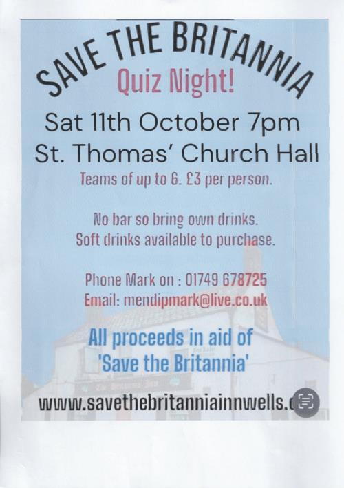 SAVE THE BRITANNIA - Quiz Night