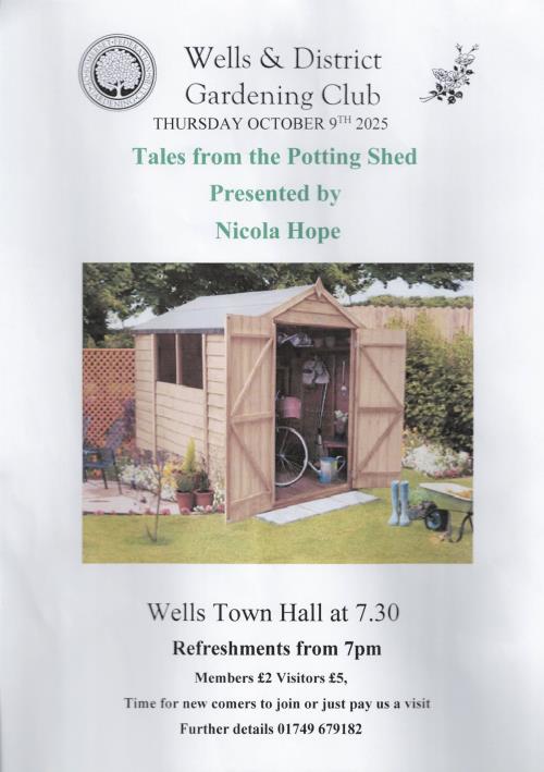Wells and District Gardening Club - Tales from the Potting Shed