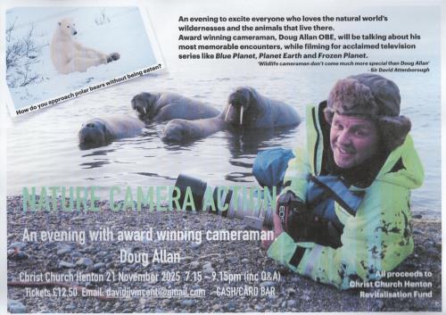NATURE - CAMERA - ACTION An evening with award winning Cameraman Doug Allan