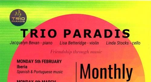 Trio Paradis - Monthly Cafe Concerts
